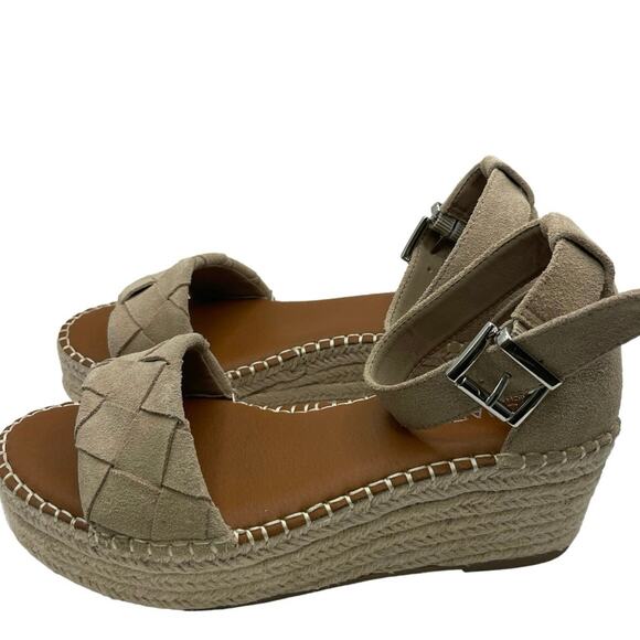 Michael By Michael Shannon Shoes - Michael By Michael Shannon Bridgette Tan Espadrille Sandal Sz 8